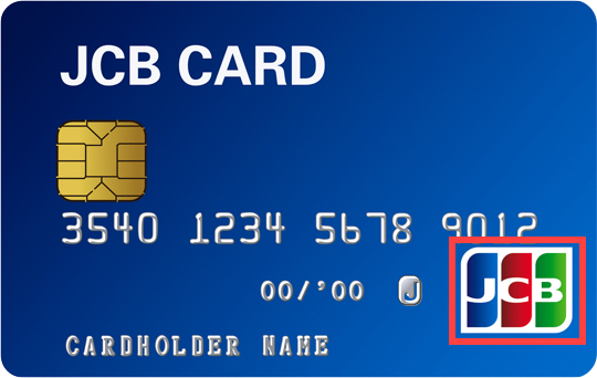 JCBブランドカード券面：3色カラーロゴバージョン