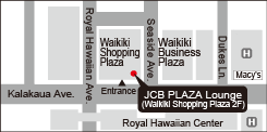 JCB PLAZA Lounge สาขาฮอนโนลูลู Map